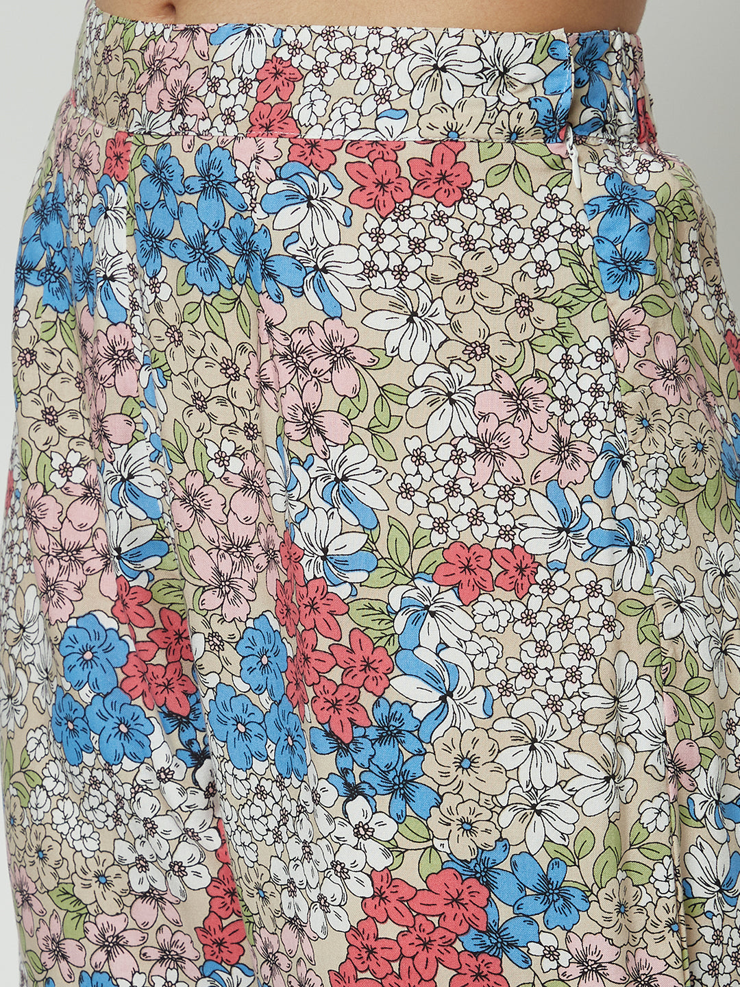 Floral Shirt Kurta and Pant Set