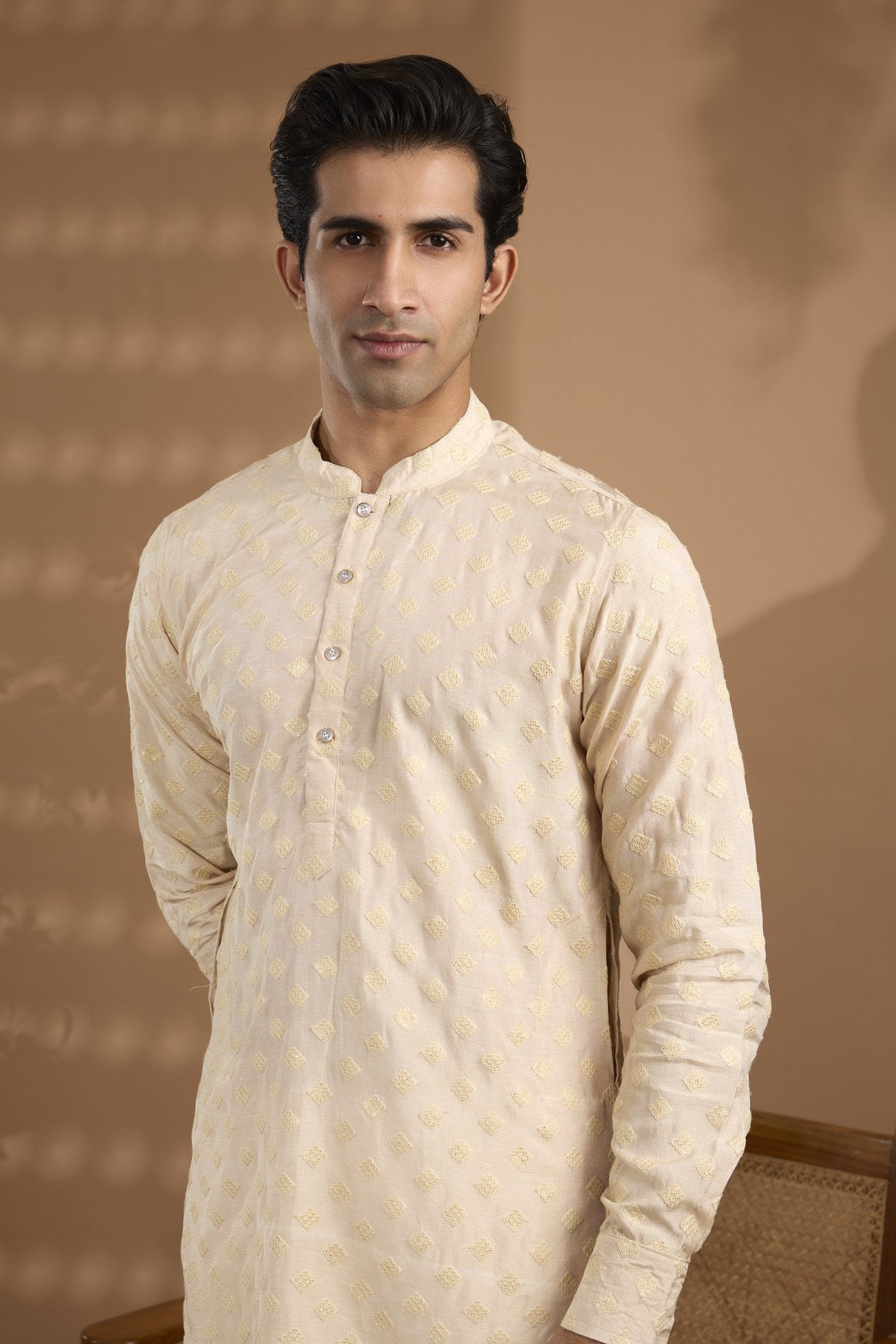 Ivory Embroidered Kurta Set - Spring Break