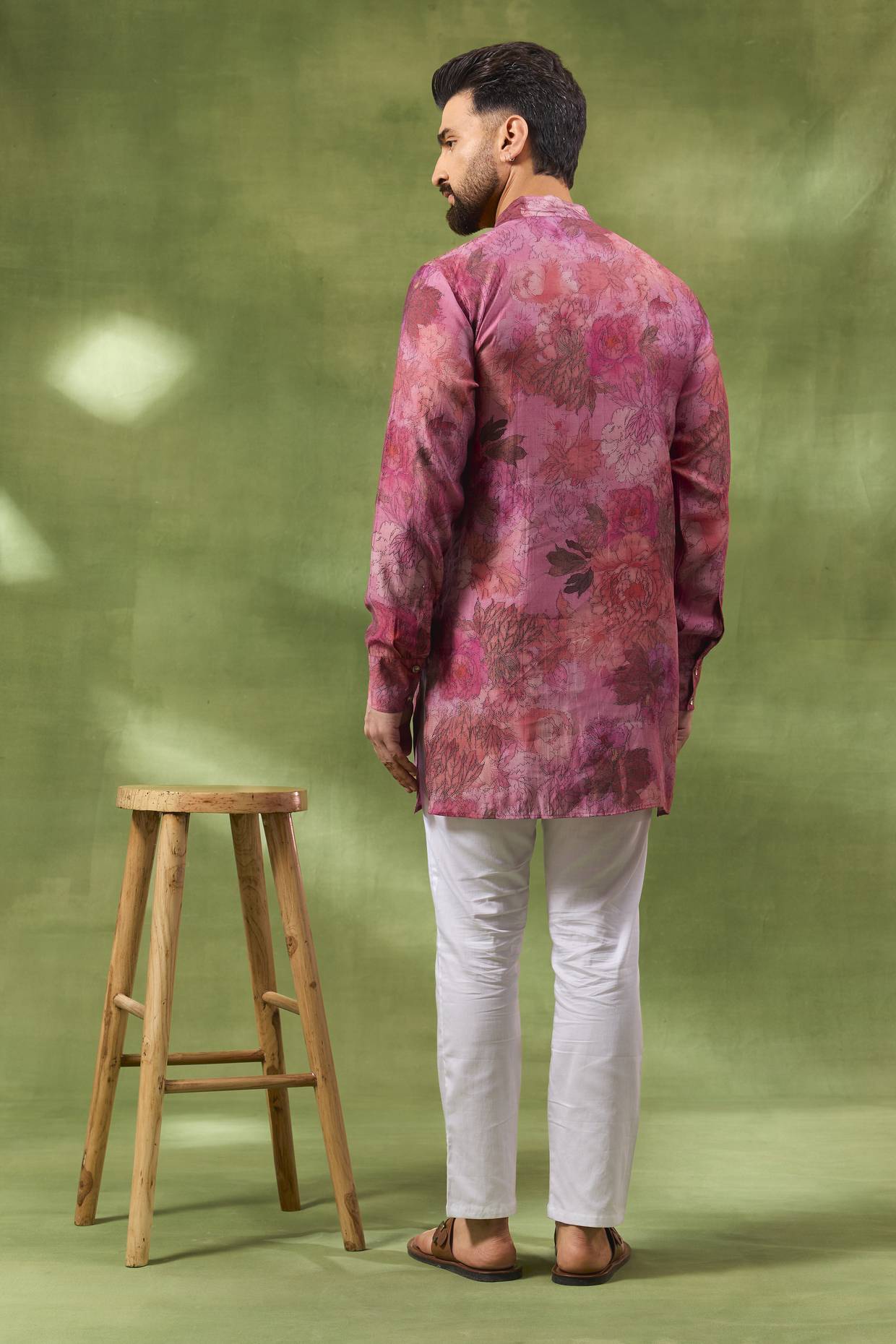 Pink Digital Print Kurta Set