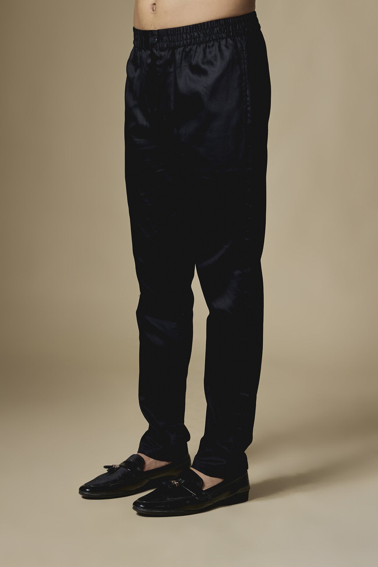 Black Geometric Embroidered Jacket Kurta Set