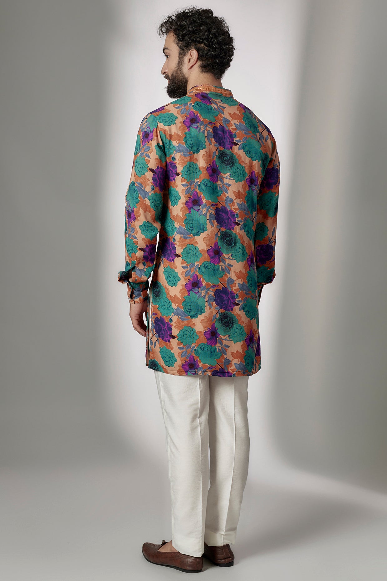 Embroidered Digital Print Kurta Set - Spring Break