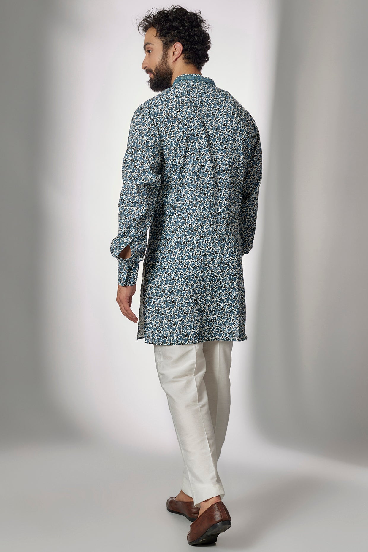 Embroidered Cotton Crepe Kurta Set - Spring Break