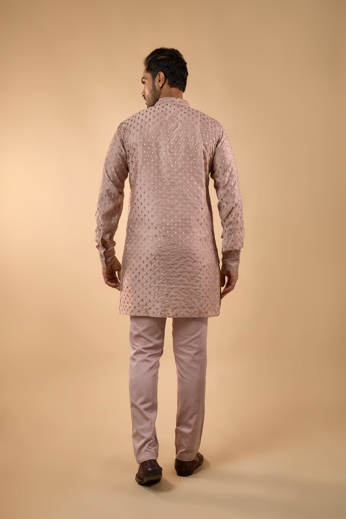 Pink Embroidered Kurta Set