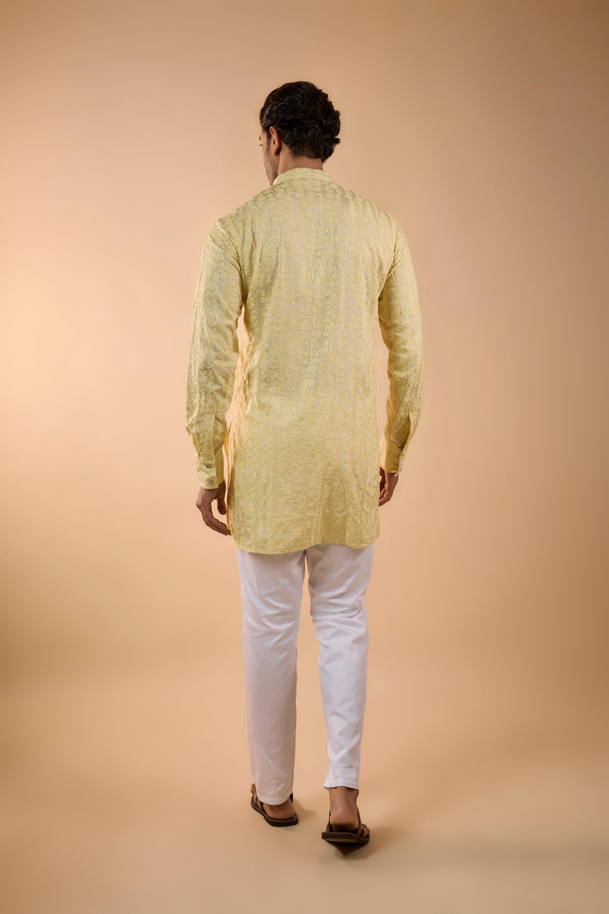 Yellow Embroidered Kurta Set
