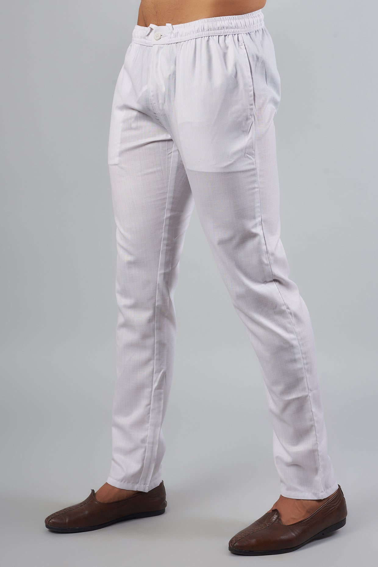 White Border Embroidered Kurta Set - Spring Break