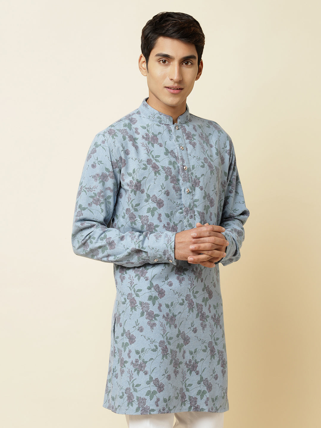 Denim Printed Kurta - Spring Break