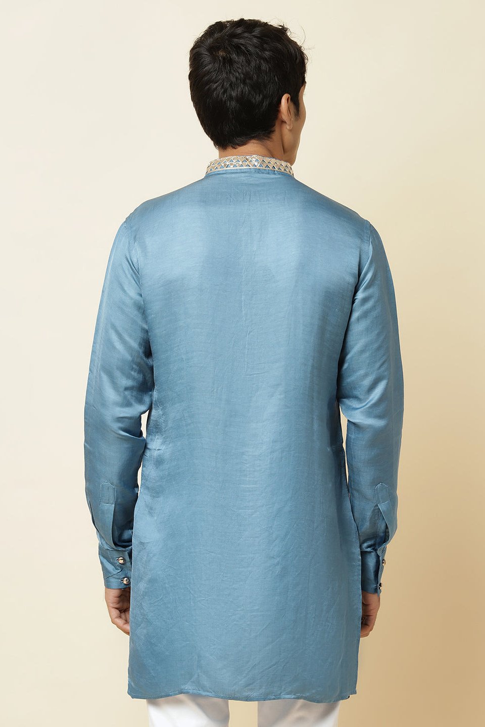 Blue Embroidered Kurta - Spring Break