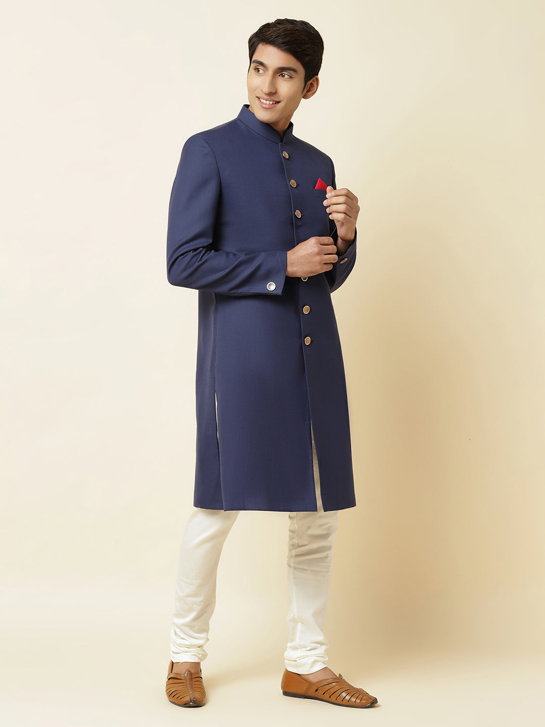 Navy Blue Sherwani Set - Spring Break