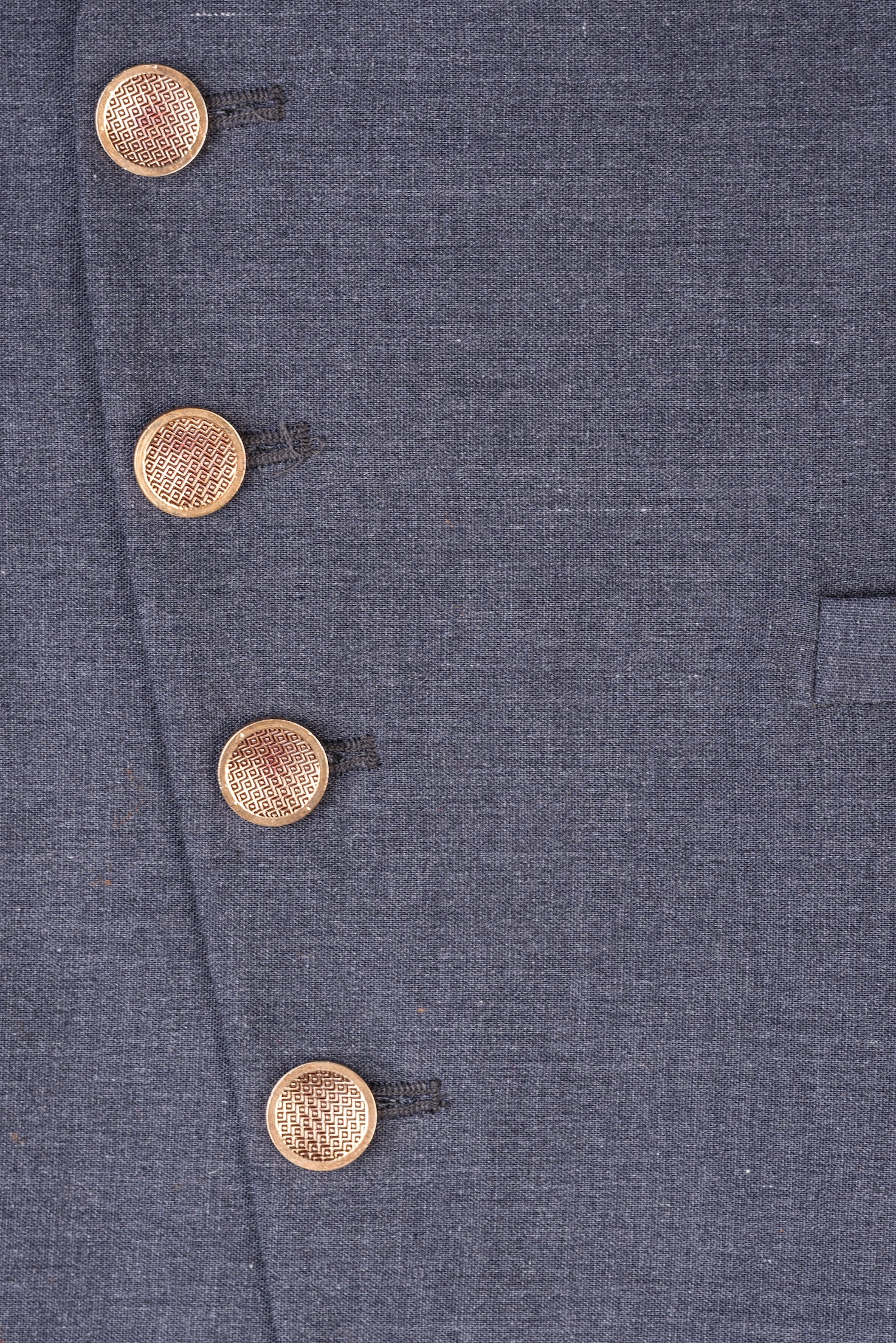 Splash of Gold Bundi Jacket - Blue - Spring Break