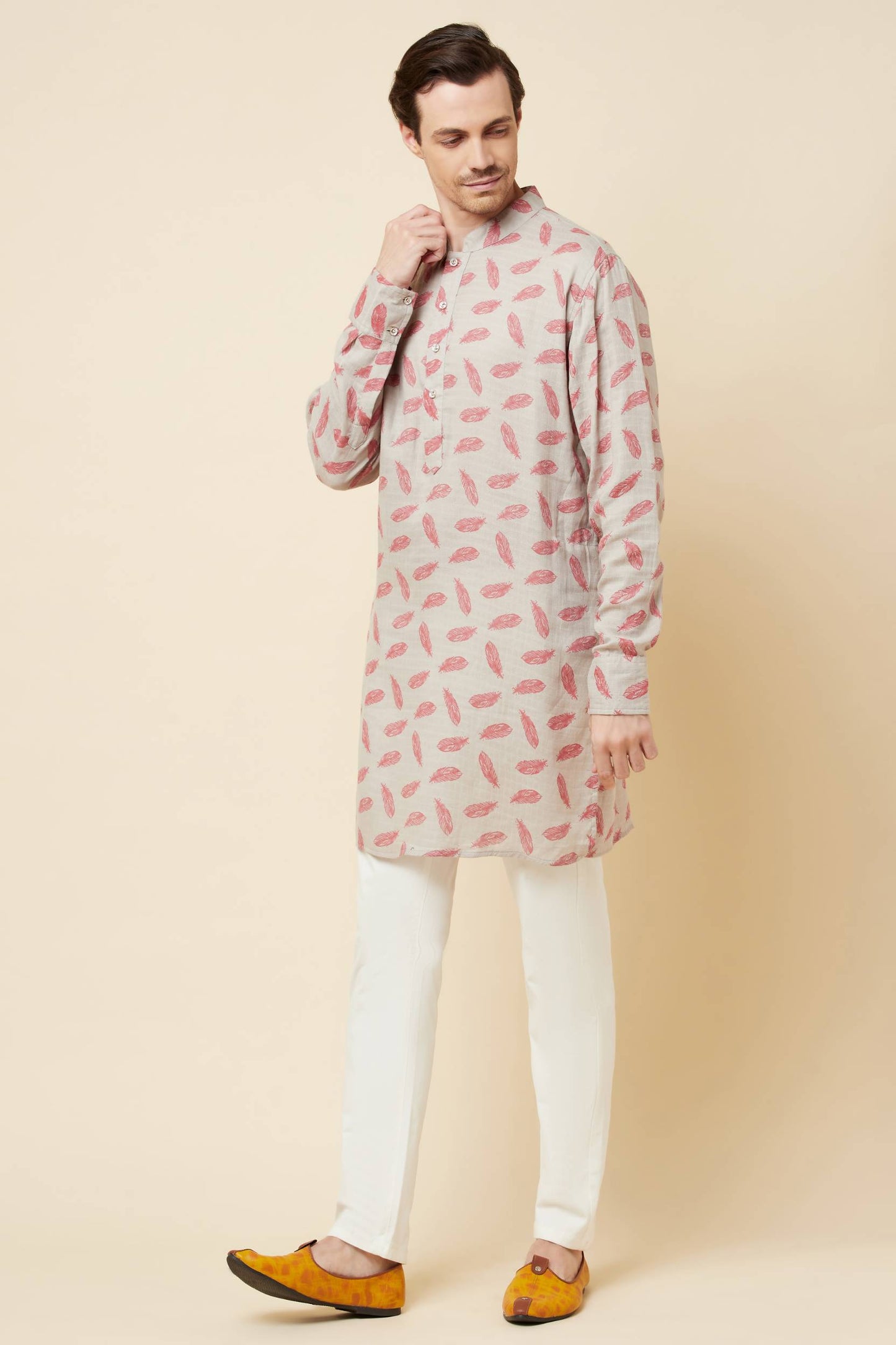 Leaf Print Kurta Set - Spring Break