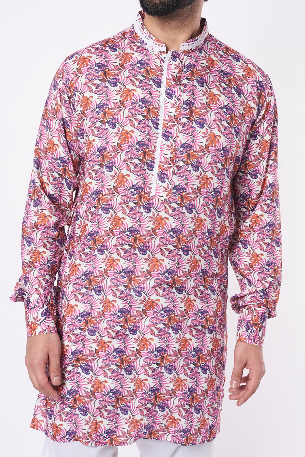 Pink Floral Print Kurta Set - Spring Break