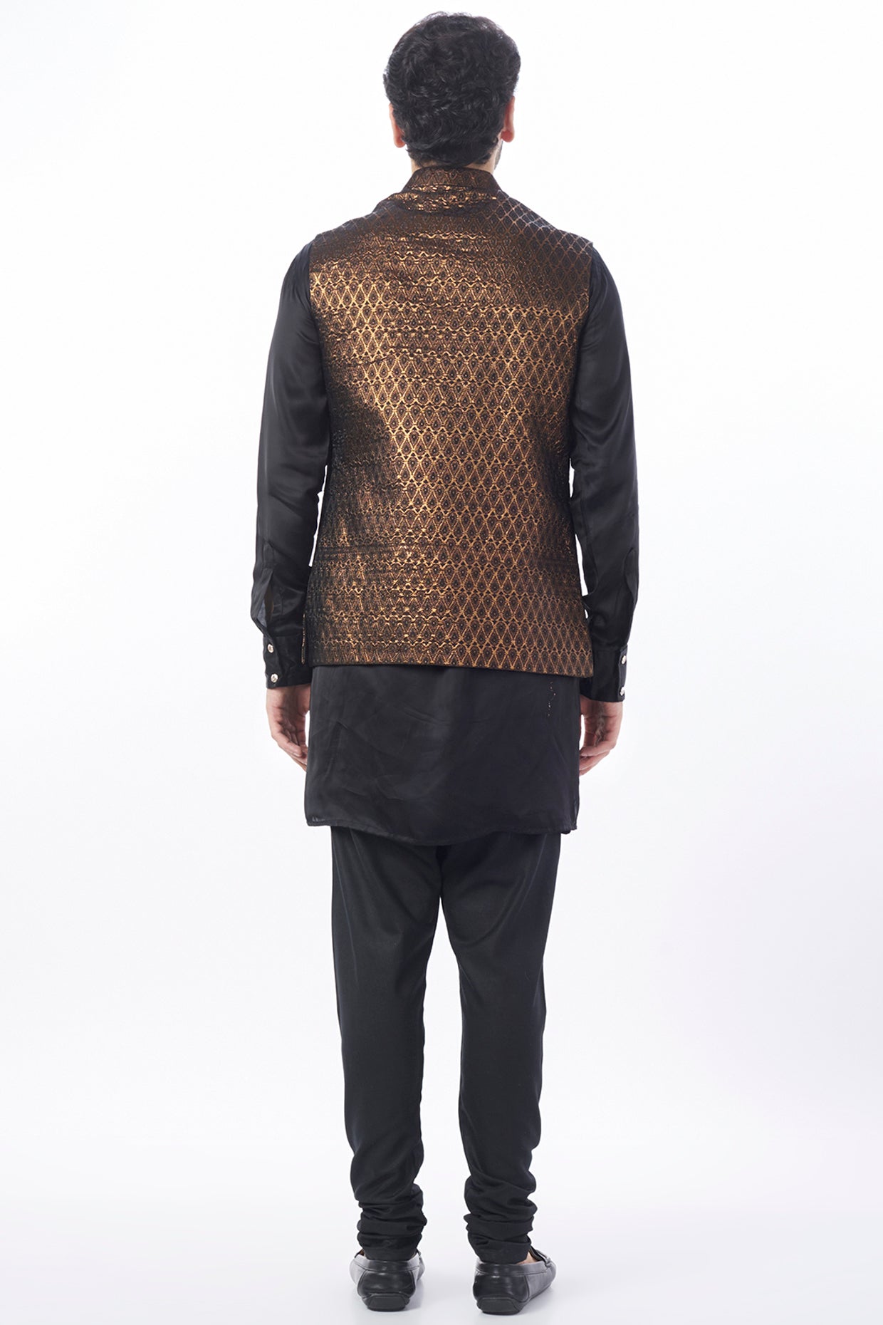 Brocade Bundi Jacket with Kurta Set - Spring Break