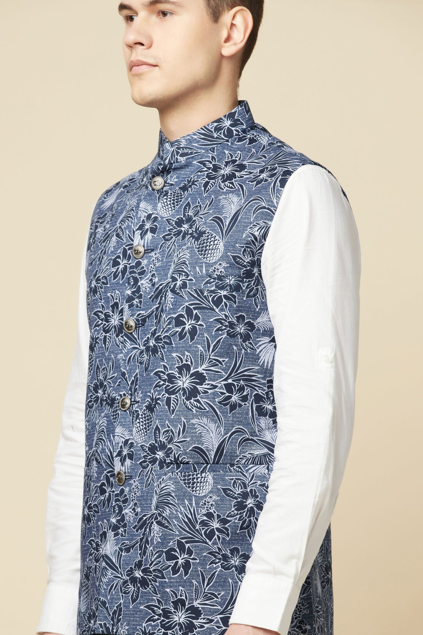 Pineapple Print Jacket Shirt Set - Spring Break