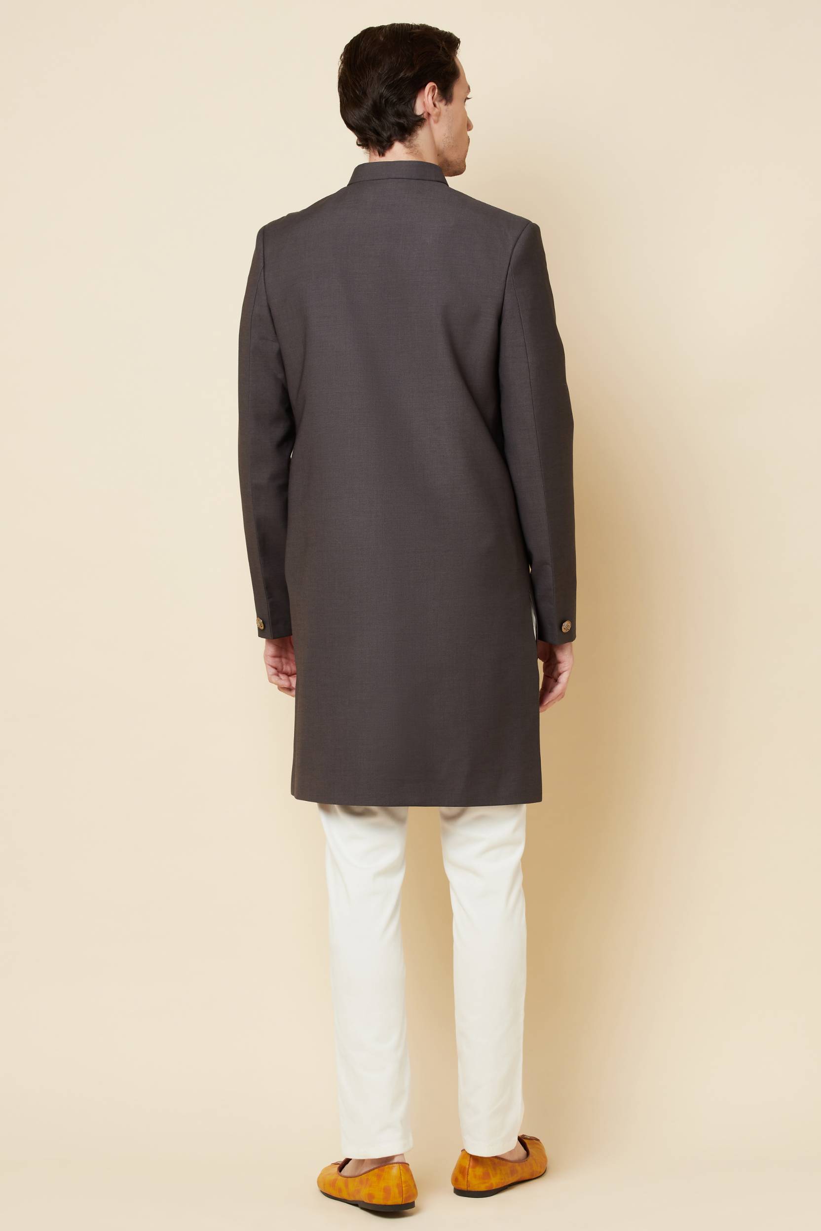 Dark Grey Sherwani Set - Spring Break