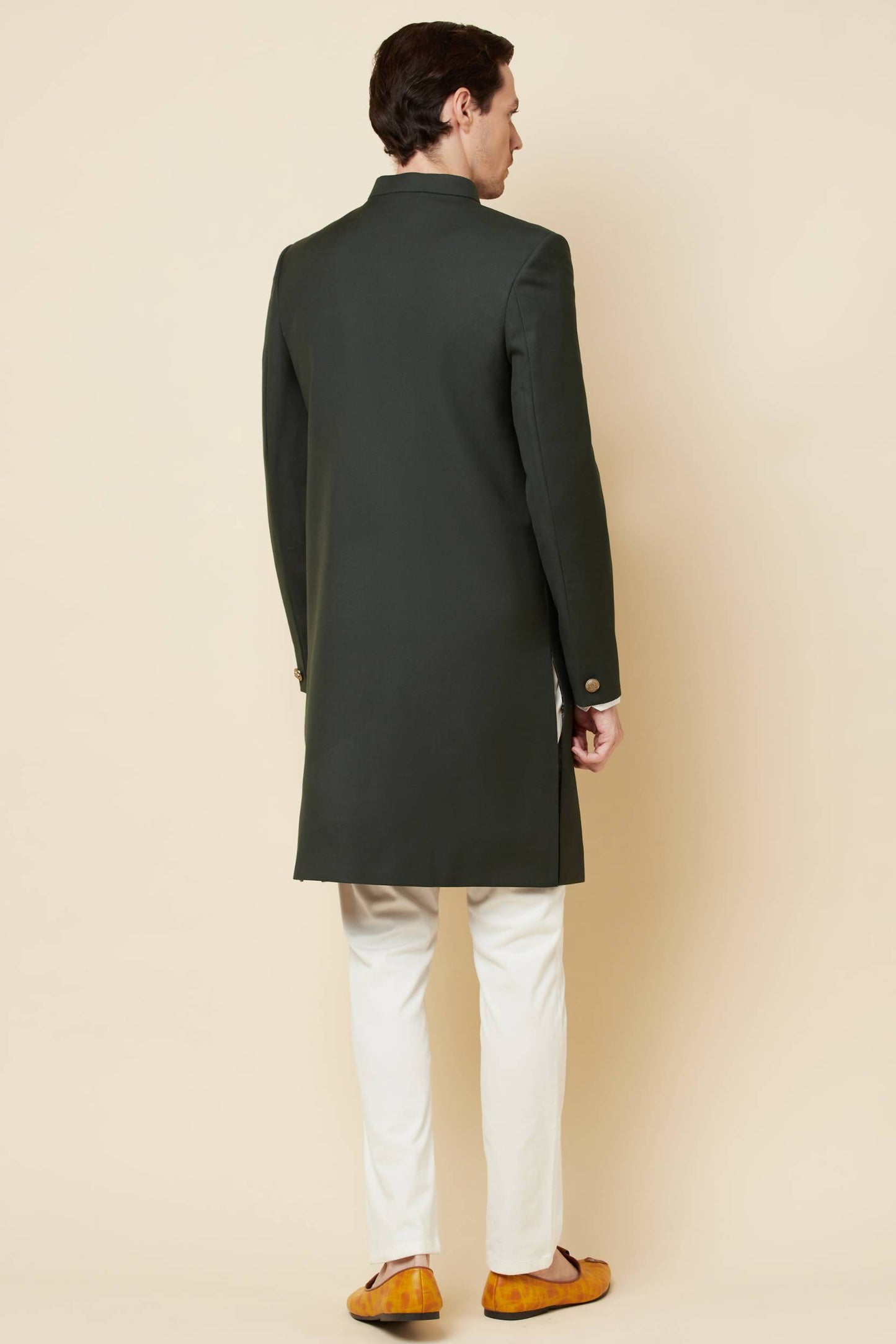 Deep Green Sherwani Set - Spring Break