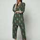 Green Embellished Sleeves Kurta Set