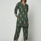 Green Embellished Sleeves Kurta Set