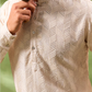 Beige Geometric Embroidered Kurta Set