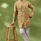 Green Botanical Print Kurta Set
