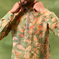 Green Botanical Print Kurta Set