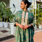 Green Kaftan Tunic & Pant Set