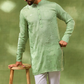 Mint Green Thread Embroidered Kurta Set