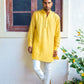 Yellow Embroidered Kurta Set - Spring Break