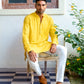 Yellow Embroidered Kurta Set - Spring Break