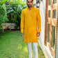 Mustard Embroidered Kurta Set - Spring Break