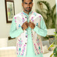 Floral Print Bundi Jacket with Kurta Set - Spring Break