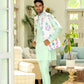 Floral Print Bundi Jacket with Kurta Set - Spring Break