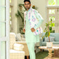 Floral Print Bundi Jacket with Kurta Set - Spring Break