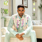 Floral Print Bundi Jacket with Kurta Set - Spring Break