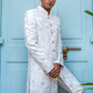 White Lucknowi Embroidered Sherwani Set - Spring Break