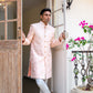 Light Pink Embroidered Sherwani Set - Spring Break