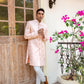 Light Pink Embroidered Sherwani Set - Spring Break