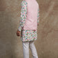 Pink Printed Jacket Kurta Set