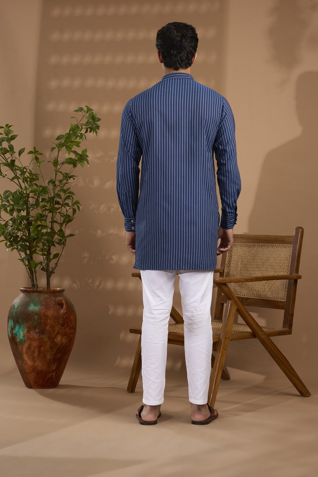 Denim Stripe Kurta - Spring Break