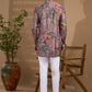 Pink Blended Silk Printed Kurta - Spring Break