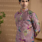 Pink Blended Silk Printed Kurta - Spring Break
