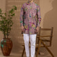 Pink Blended Silk Printed Kurta - Spring Break