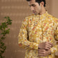 Yellow Blended Silk Printed Kurta - Spring Break