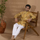 Yellow Blended Silk Printed Kurta - Spring Break