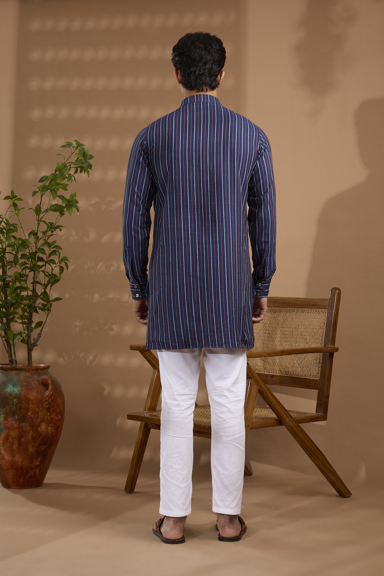 Denim Printed Kurta - Spring Break
