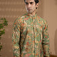 Green Blended Silk Kurta - Spring Break