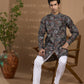 Paisley Print Blended SIlk Kurta - Spring Break