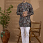 Paisley Print Blended SIlk Kurta - Spring Break