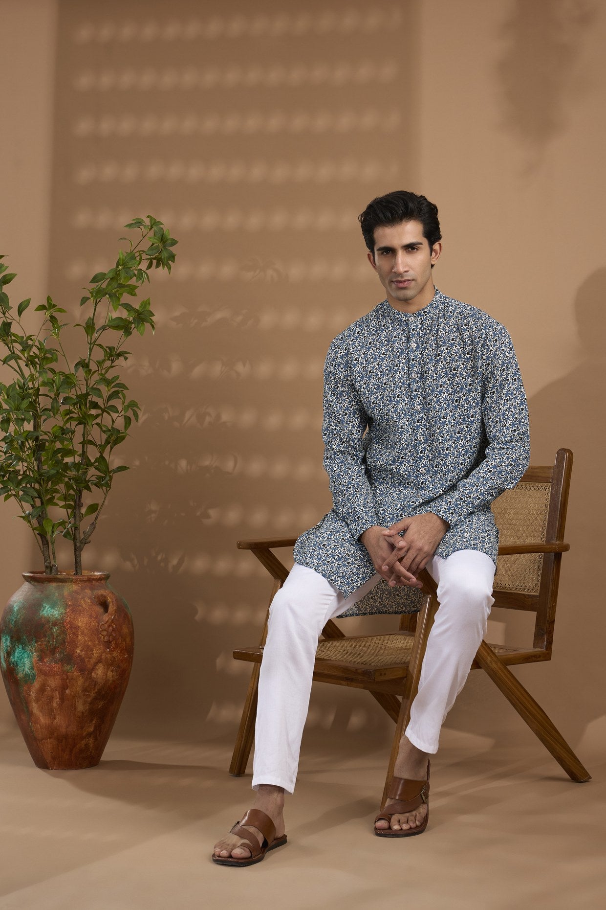 Cotton Crepe Printed Kurta - Spring Break