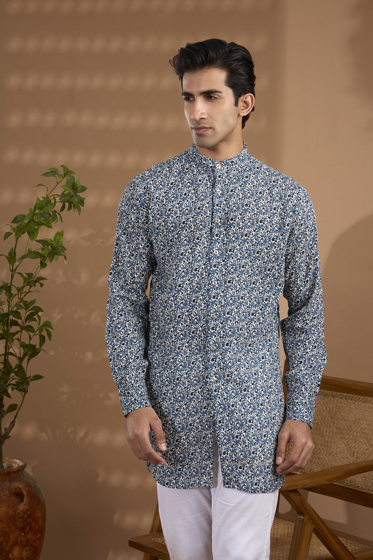 Cotton Crepe Printed Kurta - Spring Break