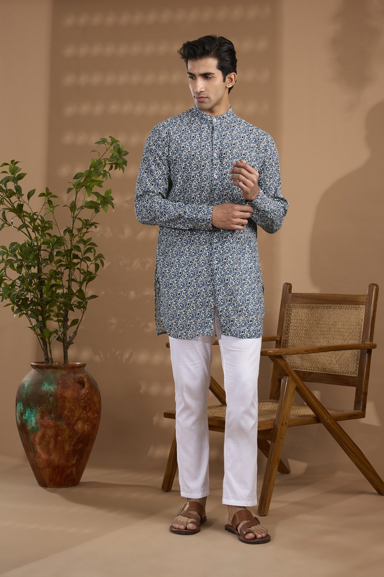 Cotton Crepe Printed Kurta - Spring Break